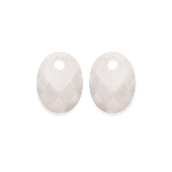 Sparkling Jewels Ovális medálok fülbevalóra gyöngyházból EAPEARL-MO