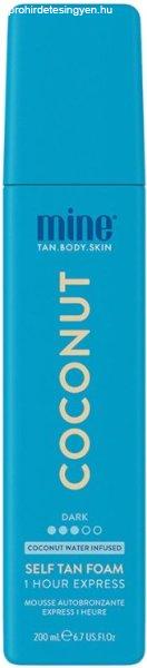 Minetan Önbarnító hab ultra sötét barna árnyalatért Coconut (Water Self
Tan Foam) 200 ml