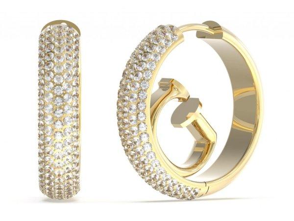 Guess Bájos, aranyozott karikák cirkónium kövekkel Crazy Earrings
JUBE03299JWYGT/U