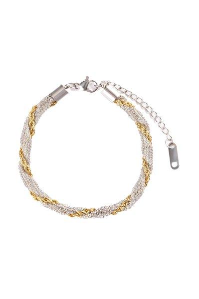 Marc Malone Bicolor láncos karkötő MCB250246SG