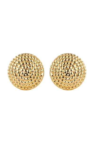 Marc Malone Jellegzetes aranyozott fülbevaló Camellia Gold Earrings MCE250210G