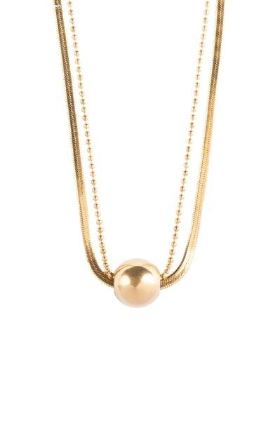 Marc Malone Dupla aranyozott nyaklánc Skye Gold Necklace MCN24001G