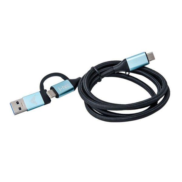 I-TEC USB-C to USB-C with Integrated USB 3.0 cable Black