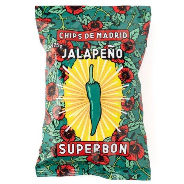SuperBon Chips De Madrid jalapenos kézműves burgonyachips 125g