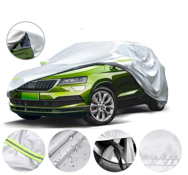 Autótakaró ponyva 3 rétegű, fényvisszaverő csíkkal SUV S-es (430 × 150
× 160) Autolife 68269