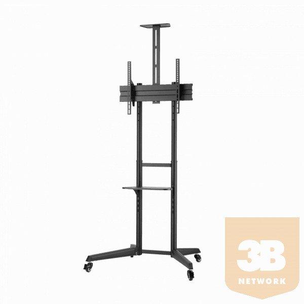 SBOX FS-401 Gurulós konzol, konferencia állvány, 32"-55", 600x400,
max 50 kg