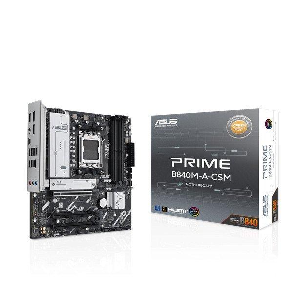 Asus Alaplap - AMD PRIME B840M-A-CSM AM5 (B840, ATX, 4xDDR5 7600+MHz, 4xSATA3,
3x M.2, HDMI+2xDP)