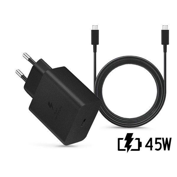Samsung gyári hálózati töltő adapter TypeC bemenet 1,8 TypeC kábel 45W
EPTA845XBEG PD.3.0 Super Fast ECO csom
