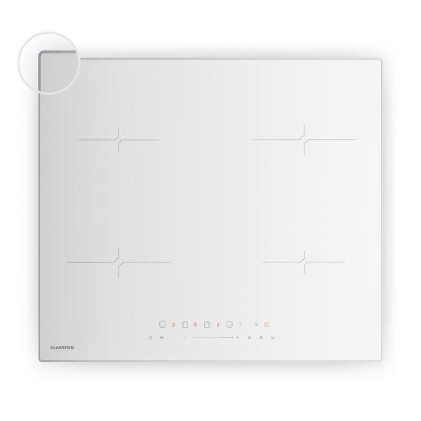 Klarstein Velaire indukciós főzőlap, elegáns, minimalista, nagy
teljesítményű, 4 főzőzóna, 7000 W, 60 cm