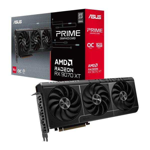 Asus Videokártya - AMD PRIME-RX9070XT-O16G (16384MB, GDDR6, 256bit, HDMI, 3xDP)