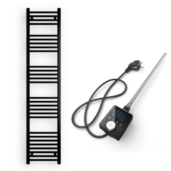 Törölközőszárító radiátor elektromos fűtőpatronnal 40 x 180 cm - Nero
Italia AF-13-600W (fekete)