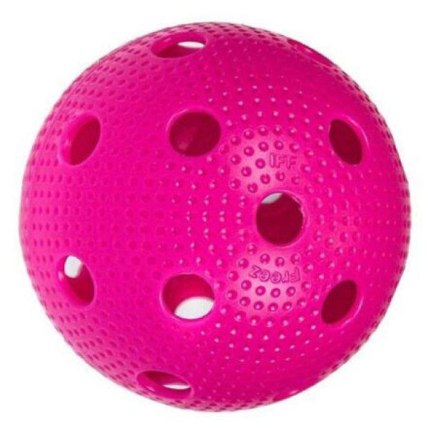 Hivatalos floorball labda rózsaszín csomagolásban 1 db