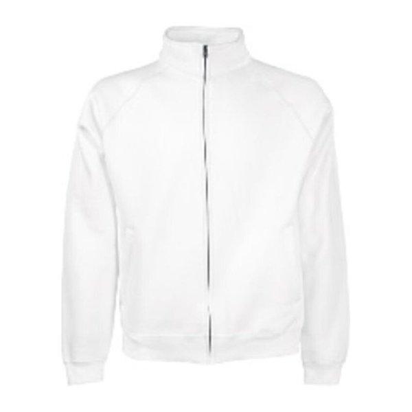 Fruit of the Loom FN08 cipzáras galléros pulóver, CLASSIC SWEAT JACKET, White
- M