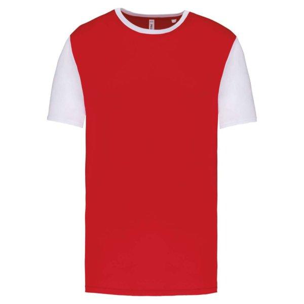 PA4023 kétszínű rövid ujjú környakas unisex sportpóló Proact, Sporty
Red/White-XL