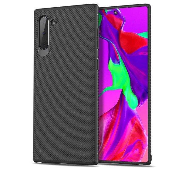 Szilikon telefonvédő (közepesen ütésálló, csíkos minta) FEKETE Samsung
Galaxy Note 10 (SM-N970F)