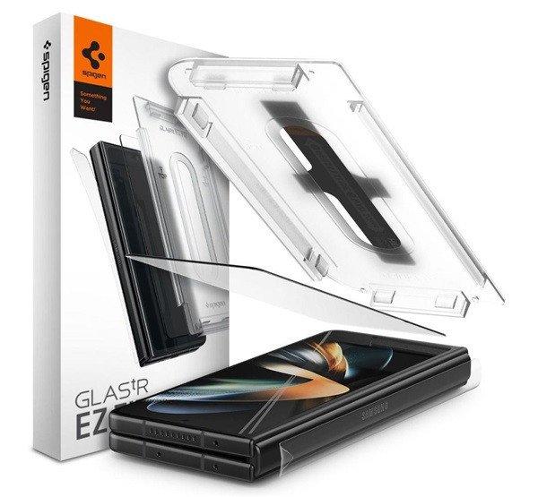 SPIGEN FC képernyővédő üveg (2.5D, ujjlenyomatmentes, extra karcálló, 9H,
ultravékony, 0.3mm, színkiemelés) ÁTLÁTSZÓ Samsung Galaxy Z Fold4 5G
(SM-F936)