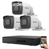 Hikvision 3 biztonsgi kamers IP kamera rendszer 4MP