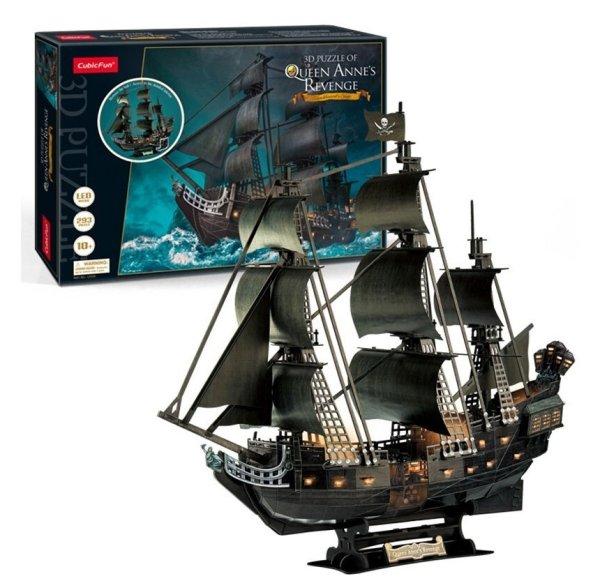 3d LED világítós puzzle: Anna királynő bosszúja - Queen Anne's
Revenge