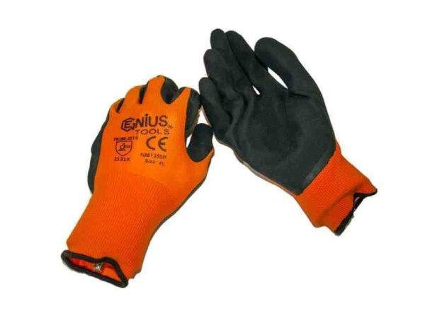 Genius Tools narancssárga XL méretű munkás kesztyű