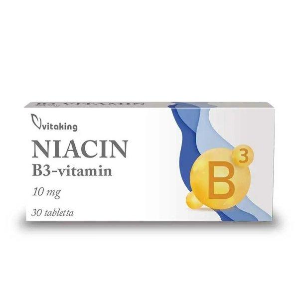 Vitaking B3 Niacin 10mg 30 tabletta