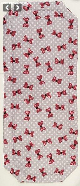 Baby Bruin Óvodai derékalj 124*52cm (+-2cm) - Masnis fehér pöttyös
