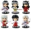 6 db-os Inuyasha figura szett