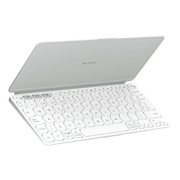 Logitech Keys-To-Go 2 - hordozható Bluetooth Billentyűzet, US - világos
szürke