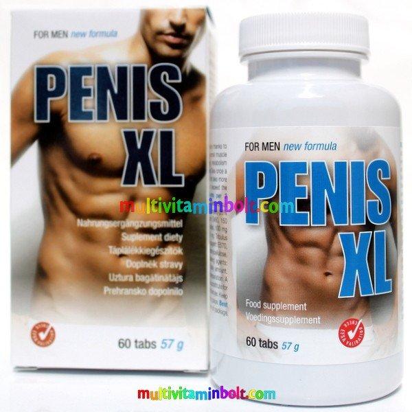 Penis XL 60 db tabletta, Pénisz növelő hatású, 1 havi adag