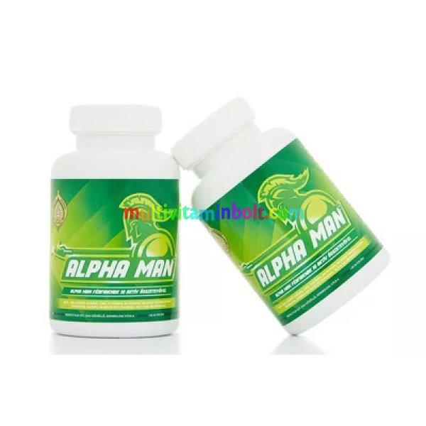 Alpha Man 30 db kapszula férfiaknak, 15 napi adag, immunerősítő vitamin,
folyamatos szedésű, férfiaknak