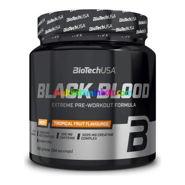 Black Blood NOX+ 330g trópusi gyümölcs - BioTech USA