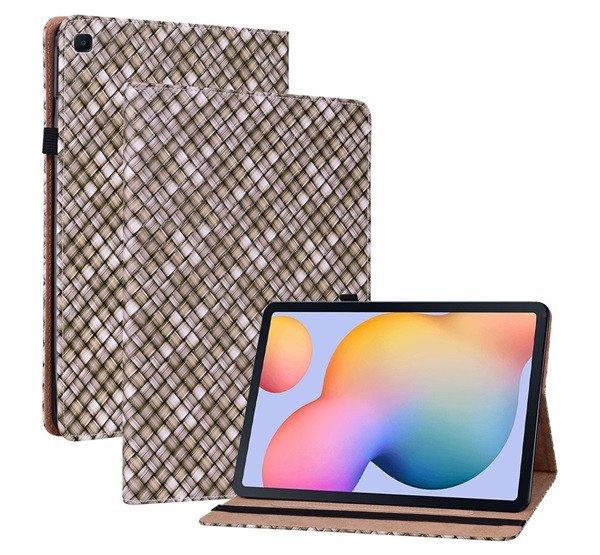 Tok álló, bőr hatású (FLIP, oldalra nyíló, asztali tartó, fonott minta)
BARNA Samsung Galaxy Tab S6 Lite 10.4 LTE (SM-P615) 2020, Samsung Galaxy Tab S6
Lite 10.4 WIFI (SM-P610) 2020, Samsung Galaxy Tab S6 Lite 10.4 WIFI (SM-P613)
2022, Samsung Gala