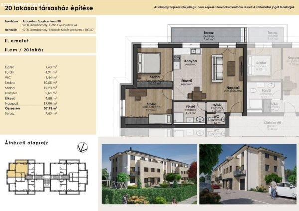 60 m2-es Arborétum lakóparki lakás az V.ütemben