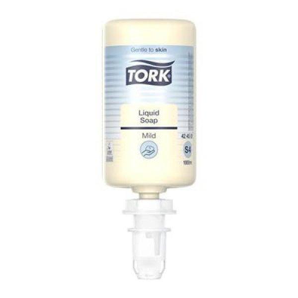 Folyékony szappan, 1 l, S4 rendszer, TORK "Enyhén illatosított",
világossárga