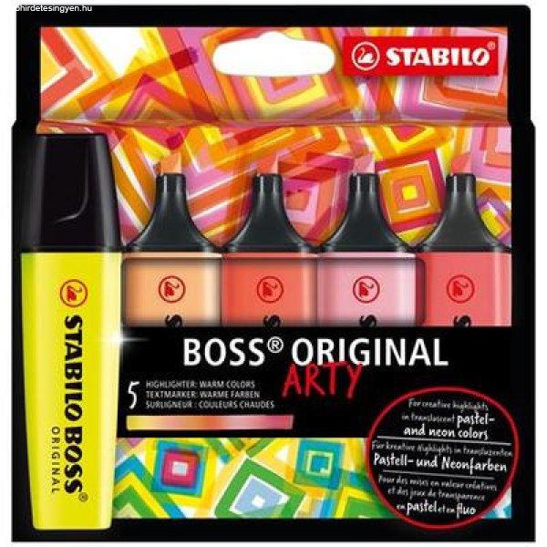 Szövegkiemelő készlet, 2-5 mm, STABILO "BOSS original Arty", 5
meleg szín