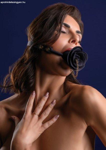 Taboom Dona Rose Ball Gag with Plug Black