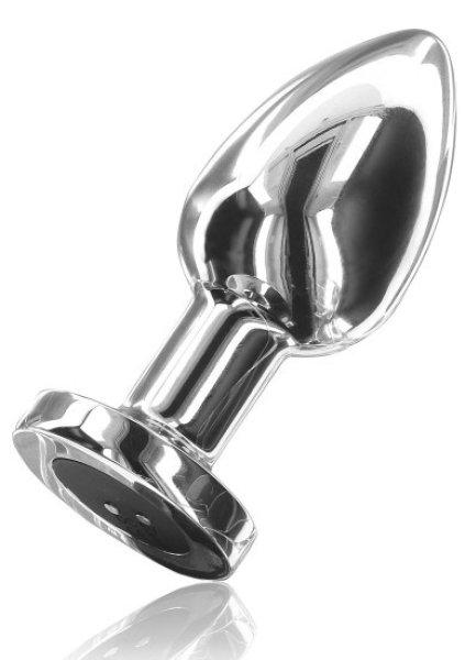 ToyJoy Buttocks The Glider Vibrating Metal Buttplug Large Silver