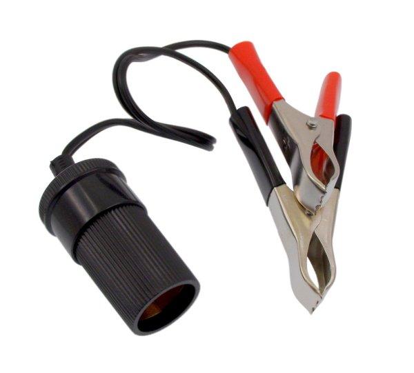 Adapter szivargyújtó aljzat csipeszes csatlakoztatási lehetőséggel
