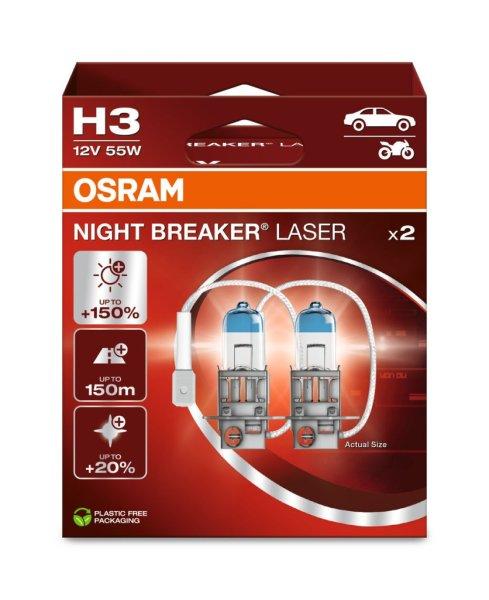 Osram H3 12V 55W +150% 64151NL