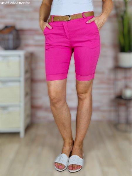 Öves, normál derekú, sztreccses, pink térdnadrág S-XXL