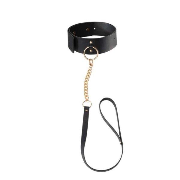 Bijoux Indiscrets Maze Wide Choker With Leash nyakörv pórázzal