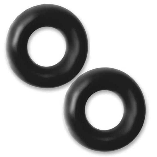 Hünkyjunk Stiffy Cockring 2-Pack - Black péniszgyűrű