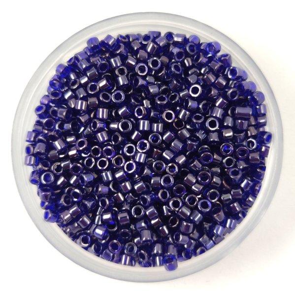 Miyuki delica gyöngy 0277 - Opaque Cobalt Luster - 11/0 - 50g-AKCIOS
