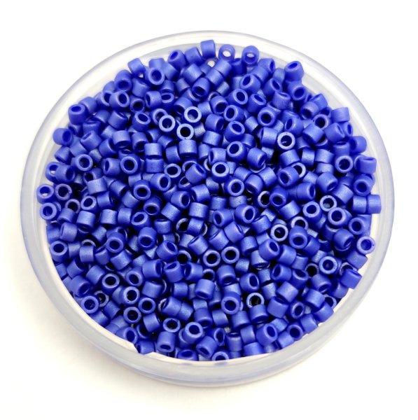 Miyuki delica gyöngy 0361 - lüszteres matt bíborkék - 11/0 - 50g-AKCIOS