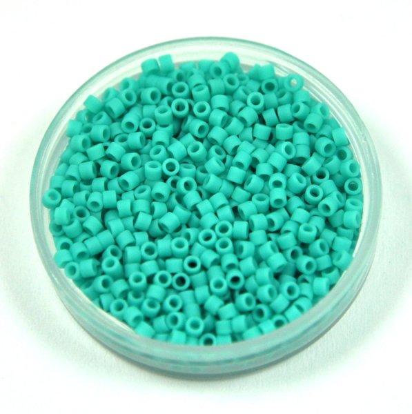 Miyuki delica gyöngy 0759 - Matte Opaque Turquoise Green - 11/0 - 50g-AKCIOS
