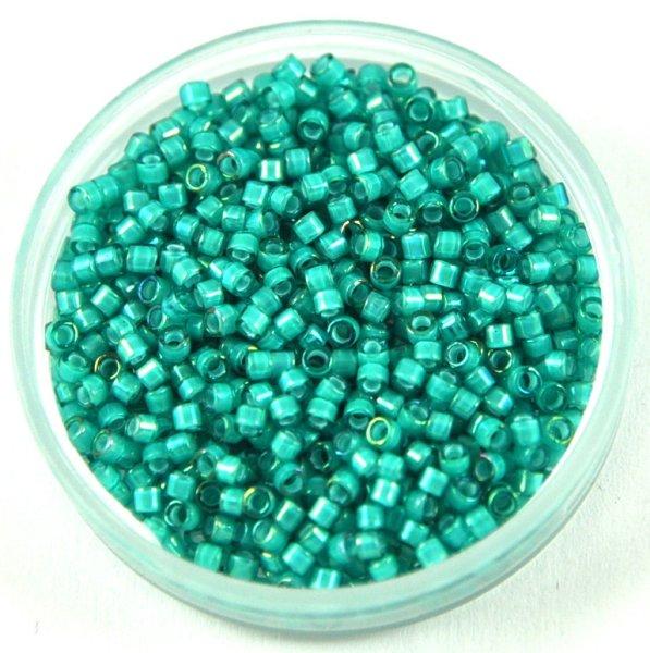 Miyuki delica gyöngy 1782 - fehér közepű blue zircon - 11/0 - 50g-AKCIOS
