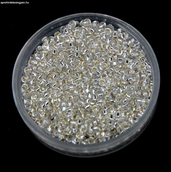 Miyuki kásagyöngy - 1 - Silver Lined Crystal - méret:15/0 - 50g-AKCIOS