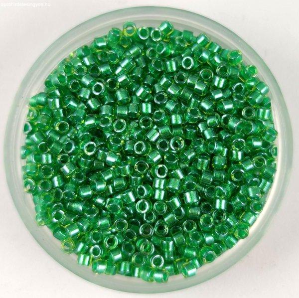 Miyuki delica gyöngy - 916 - Sparkling Lt Green Lined Chartreuse - 11/0