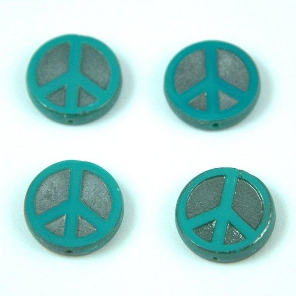Cseh table cut gyöngy - hosszában fúrt - Peace - 63130-27203 - Turquoise
Green Silver AB - 16mm (12db)