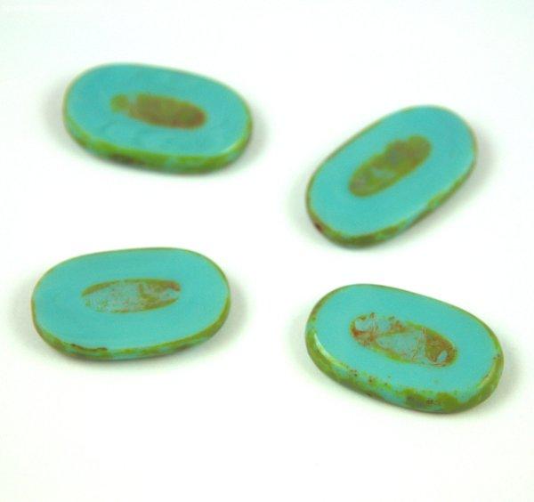 Cseh table cut gyöngy - hosszában fúrt - 63130-86800 - Turquoise Green
Picasso - 26x15mm (10db)