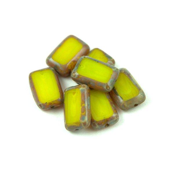 Cseh table cut gyöngy - hosszában fúrt - 81210-86800 - Opal Yellow Travertine
- 12x9mm (20db)